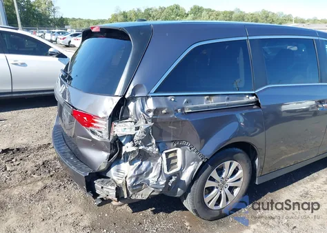 2016 Honda Odyssey Se z USA, uszkodzony, nr VIN 5FNRL5H37GB166764